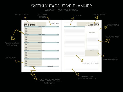 Weekly Executive Planner