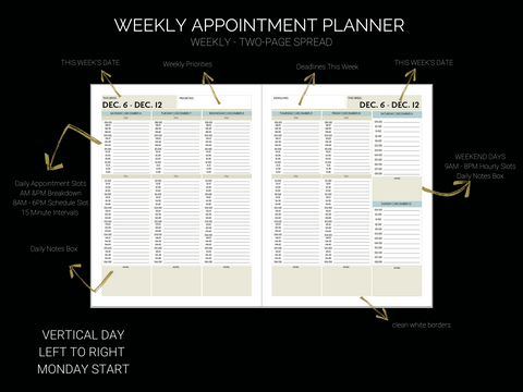 Weekly Appointment Planner