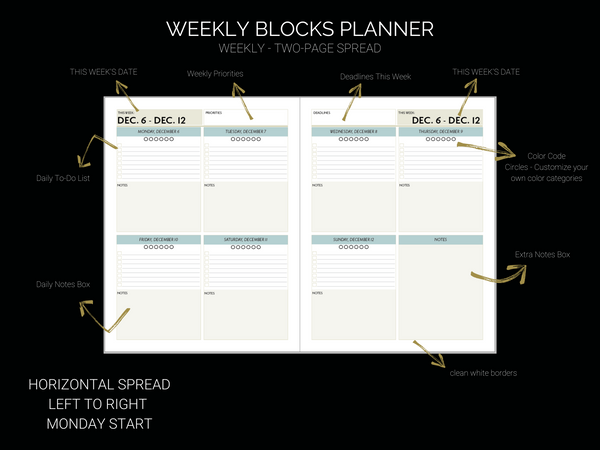 Weekly Blocks Planner