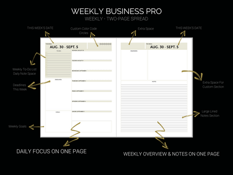 Weekly Business Pro Planner